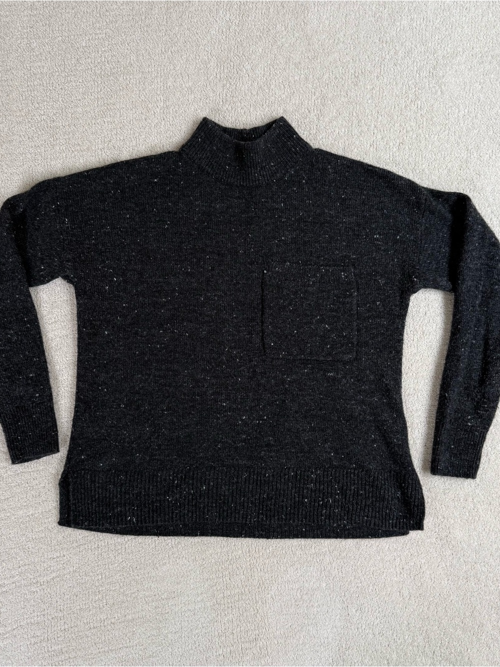 Madewell Mock Neck Wool Blend Sweater